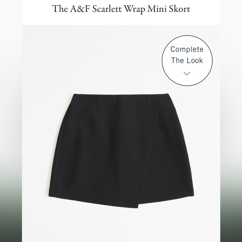 Wrap Mini Skort Abercrombie Black